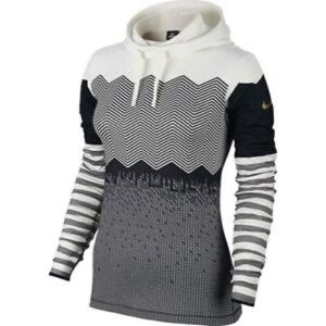 Nike White, Black, Gold Training Hoodie